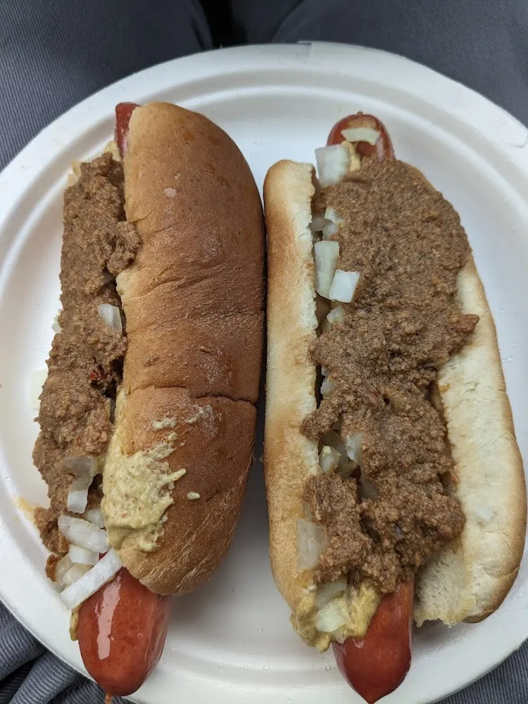 Hot Dog with Chili and Onions